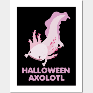 Axolotl Halloween Posters and Art